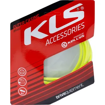 Lanko pro jízdní kolo KELLYS Bowden brzdový KLS 250 cm, lime yellow, 1pc