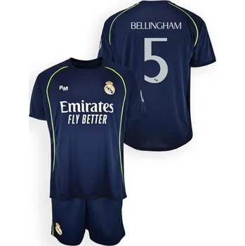 REAL MADRID Dětský venkovní dres Jude Bellingham Real Madrid 25/26 10 LET MODRÁ