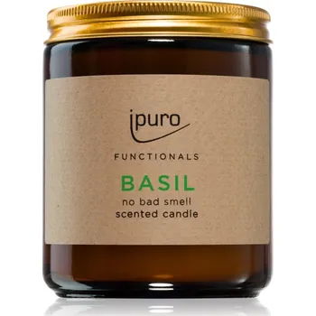 Svíčka ipuro Functionals Basil vonná svíčka 200 g