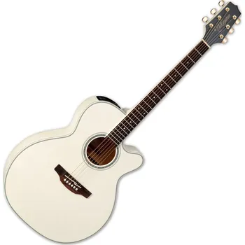 Kytara Takamine GN37CE PW Pearl White Elektroakustická kytara Jumbo (Jako nové)