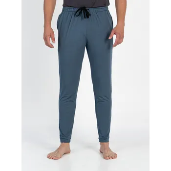 Pánské pyžamo TallGuys Pánské prodloužené pyžamo | Kalhoty | Steel blue Velikost: XL, Délka kalhot: CLASSIC