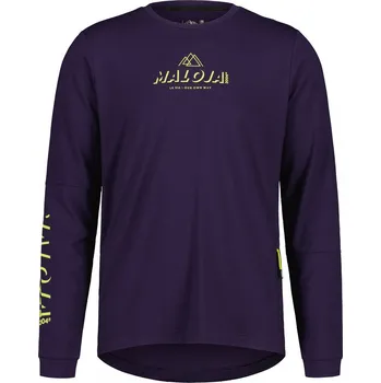 cyklistický dres volný dres s dlouhým rukávem Maloja HaunoldM. dark grape XL