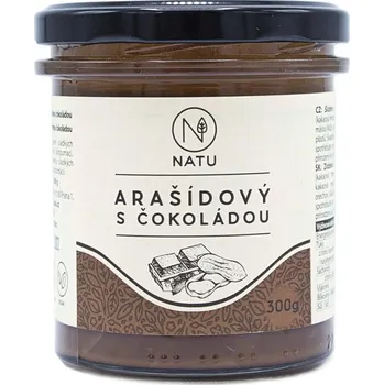 Cukrovinka Natu Arašídový krém 300 g s hořkou čokoládou
