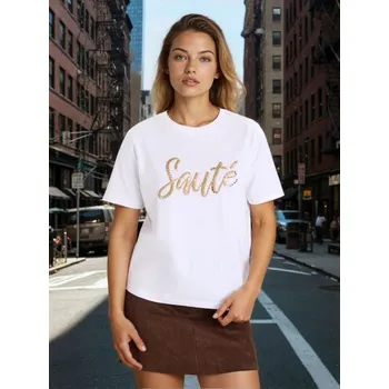 Oblečení a móda Sinsay - Bavlněné tričko - bílá - 040HB-00X - 040HB-00X-XL