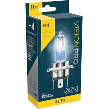 Autožárovka Žárovka 12 V H4 60 / 55 W P43t ELTA, VISIONPRO 5000K sada 2 kusy
