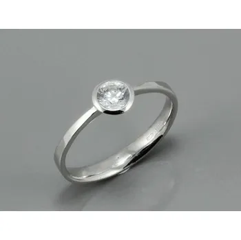 Prsten Zlatnictví U Kostela Zásnubní prsten z bílého zlata 1883 54 694-25219856