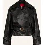 Hugo Dámská Kožená Bunda Lanitte, černá, 38