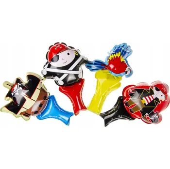 Balónek Samonafukovací fóliový balónek Piráti mix vzorů