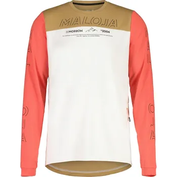 cyklistický dres volný dres s dlouhým rukávem Maloja HaunoldM. glacier milk multi S