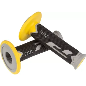 grip Rukojeti/gripy Progrip 788 třívrstvé Extra Slim šedá/černá/žlutá