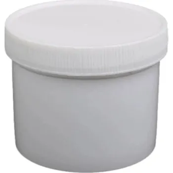 Dóza na potraviny Šroubovací PP Kontejner Bílý 250ml - Kulatý Nádobka pro Skladování