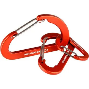 Karabiny LifeVenture Karabiners (3 Pack) Barva: červená