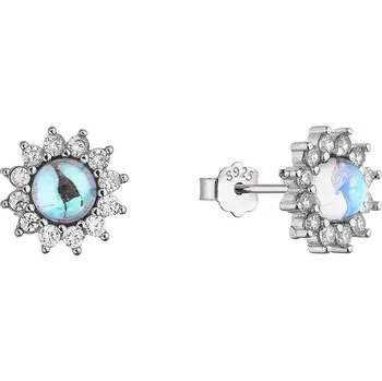 Náušnice Stříbrné náušnice kytičky 11759.1