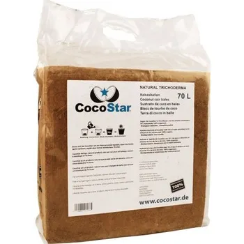 Substrát CocoStar bale 70l, lisovaný kokos 30x30x12cm