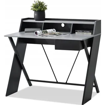 Psací stůl Obdélníkový psací stůl Mebel-Partner 100 x 56 x 90 cm, odstíny šedé