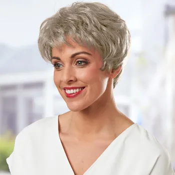 Paruka Paruka Emma šedý melír Pro obvod hlavy 55 - 58 cm.