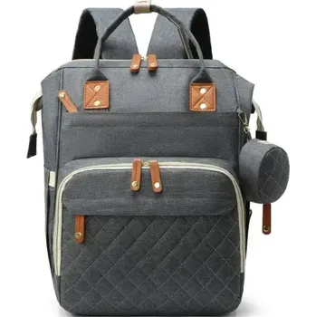 Městský batoh Multifunkčný Batoh s USB Káblom MB-39237 - Sivá/Hnedá