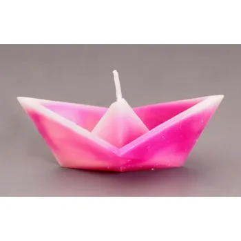 Svíčka Svíčka lodička - malá - růžová