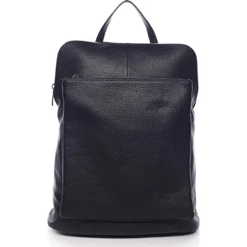 Městský batoh Dámský kožený batůžek kabelka černý - ItalY Houtel černá