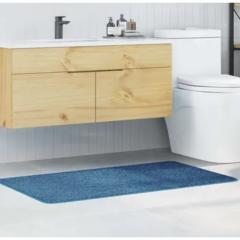 Bytový textil vidaXL Protiskluzová podložka do vany Modrá 70 x 120 cm PP [4019853]