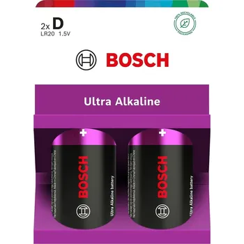 Článková baterie Bosch Ultra Alkaline Baterie D/ LR20, D, 1,5 V, 2 ks BOSCH-LR20UA2B/00