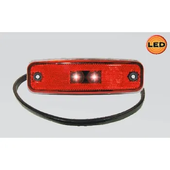 Přídavný světlomet Světlo obrysové červené LED 12 i 24 V, 123,5 x 38,2 mm