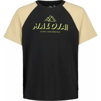 cyklistický dres dětský volný dres Maloja PapaverB. deep black multi S