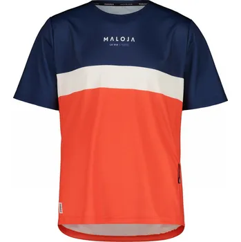 cyklistický dres volný dres Maloja BarettiM. Multi coral red multi XL
