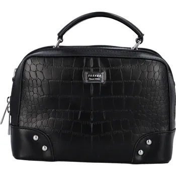 Kabelka Stylová crossbody kabelka Croco Sia, černá