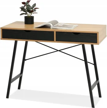 Psací stůl Obdélníkový psací stůl Mebel-Partner 100 x 48 x 78 cm černý