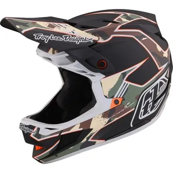Cyklistická přilba Troy Lee Designs Integrální helma Troy Lee Designs D4 COMPOSITE MIPS MATRIX CAMO ARMY GREEN 2023 - S (55-56cm)