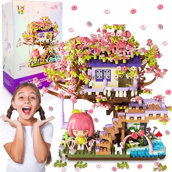 ostatní stavebnice STAVEBNÍ STAVEBNICE STROMEK BONSAI TŘEŠŇOVÝ DOMEČEK 973 DÍLŮ