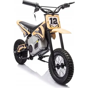 Dětské elektrovozidlo Motorka LEAN Toys béžová, nosnost do 80 kg