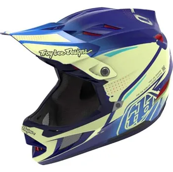 Cyklistická přilba Troy Lee Designs Integrální helma Troy Lee Designs D4 COMPOSITE DRIP GLO YELLOW 2025 - S (55-56cm)