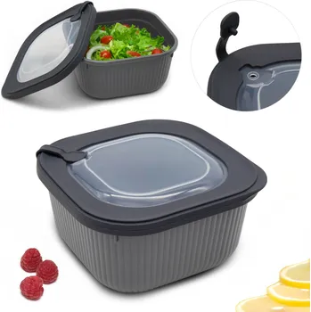 Dóza na potraviny Nádoba do MIKROVLNNÉ trouby 1,8 l na potraviny do MRAZÁKU s víkem, lunchbox