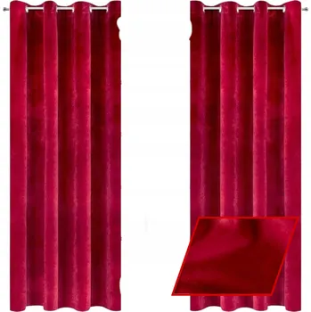 Obraz Závěsy z veluru 140x230 KLASIKA A STYL ČERVENÉ OKA