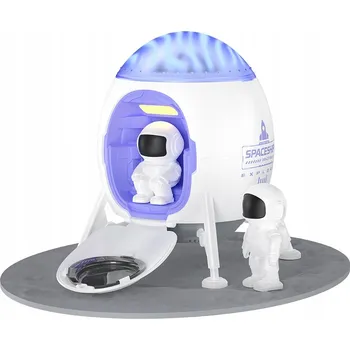 Projektor XO LED projektor CF38 hvězd a galaxií s Bluetooth reproduktorem, bílý