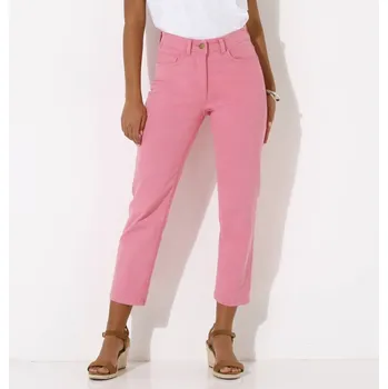 Dámské kalhoty Zeštíhlující 7/8 kalhoty růžová 52