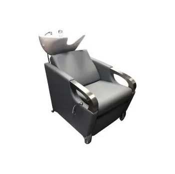 Kadeřnické křeslo Kadeřnický mycí box CONTE šedý