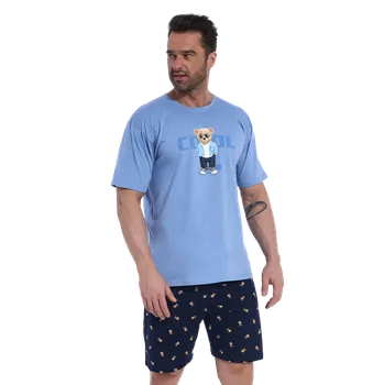 Pánské pyžamo Pánské krátké pyžamo Cornette 326/169 Cool XXL Modrá