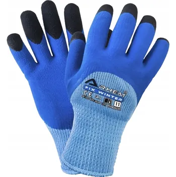 Pracovní rukavice 12 párů pracovní rukavice rukavic BOZP, zateplené zimní, silné rukavice Arhem Winter 8