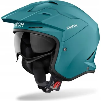 Helma na motorku PŘILBA AIROH KOMBAKT BARVA PETROL GREEN MATNÁ VELIKOST L