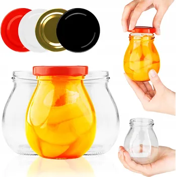 Sklenice Sklenice s víčkem Superbutelki, průměr 58 mm, 10 ks