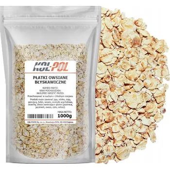 Ovesné vločky instantní 1kg Přírodní zdravé | Kol-Pol