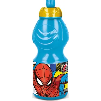 Láhev Plastová sportovní láhev Spiderman Midnight Flyer 400 ml