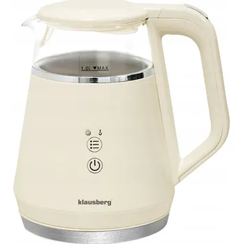 Rychlovarná konvice Elektrická varná konvice Klausberg KB-7893 1100 W 1 l béžová