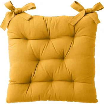 Potah na židli Blancheporte Sada 2 čtvercových jednobarevných podsedků na židli zn. Colombine® medová