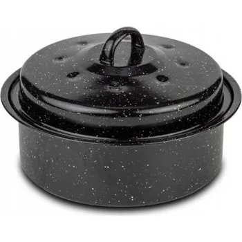 Hrnec Kulatý smaltovaný Pekáč 26 cm NAVA 3 litry černý