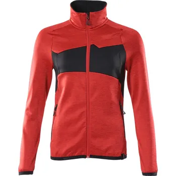 Dámská mikina MASCOT® Fleecová mikina se zipem Dopravní červená/černá Velikost: XL