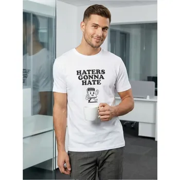 Sinsay - Bavlněná košilka s potiskem - bílá - 701JD-00X - 701JD-00X-2XL